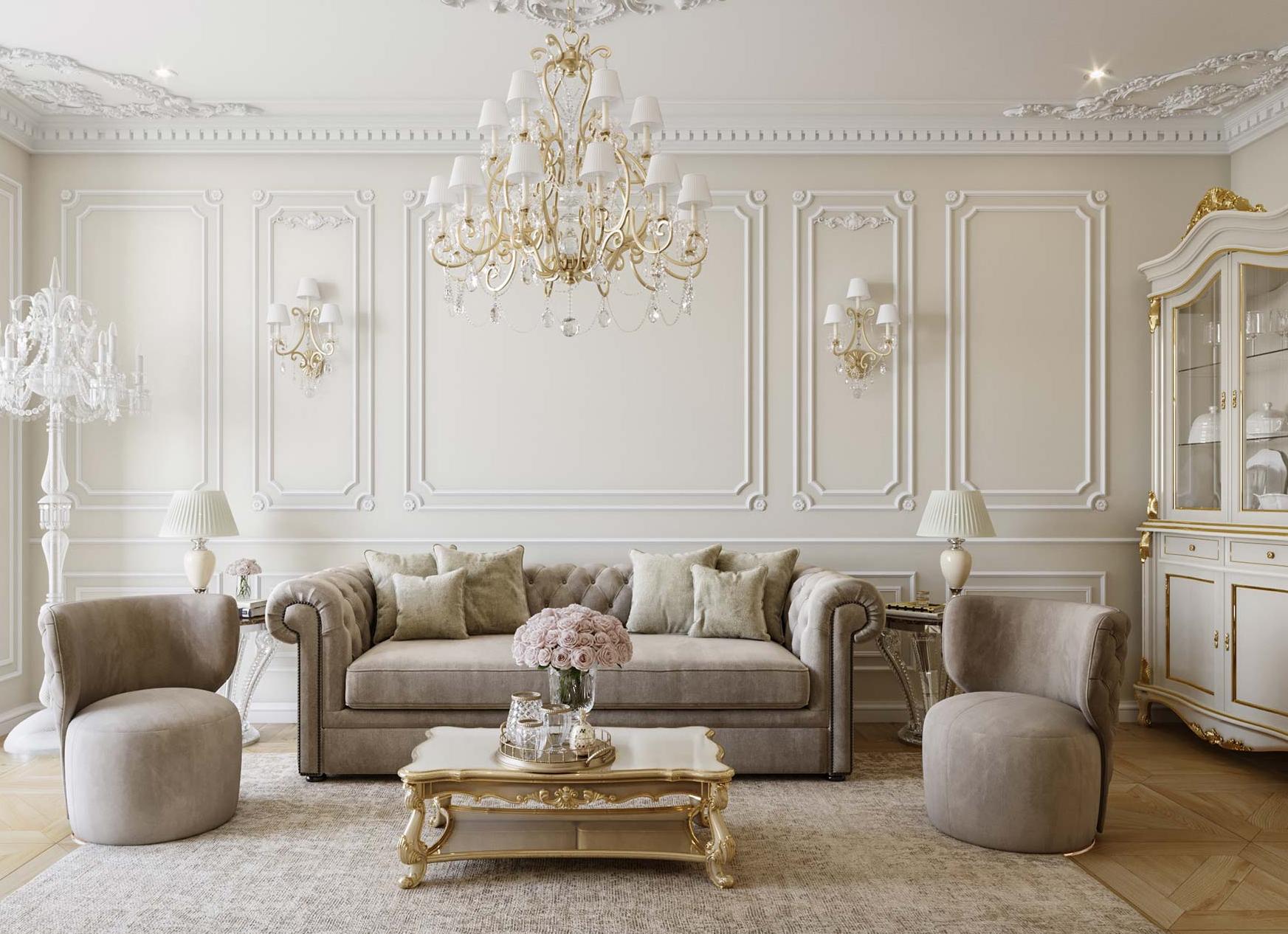 Классический дизайн интерьера квартир