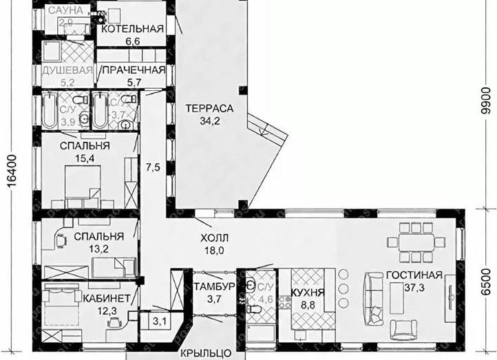 Проекты домов г образной формы
