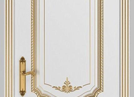 Двери межкомнатные белые с патиной